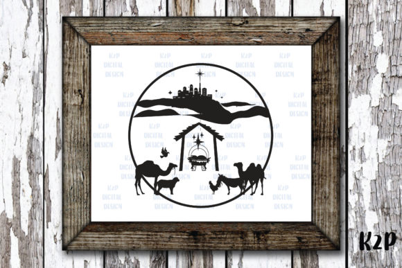 Captivating Nativity, Christmas Scene Embroidery