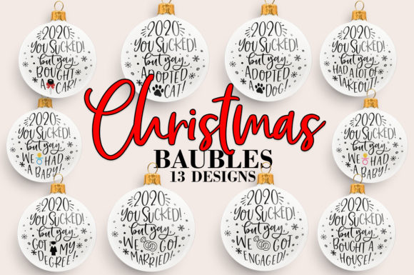 Christmas Baubles Bundle 2020: A Unique Graphics Craft Asset