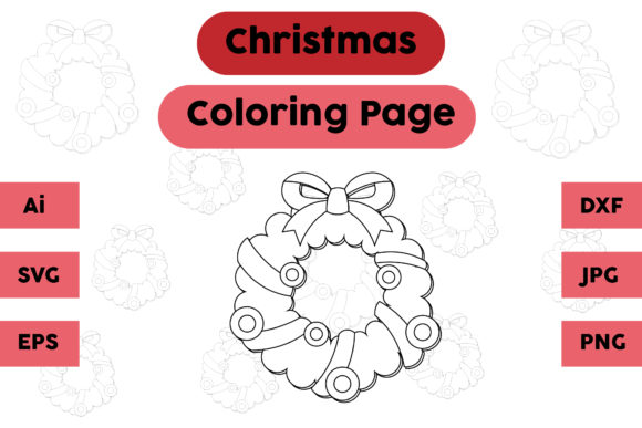 Christmas Coloring Page - Decoration 01: A Versatile Graphics Asset