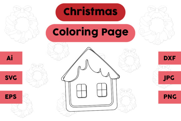 Christmas Coloring Page - Ginger 02: A Versatile Graphics Asset