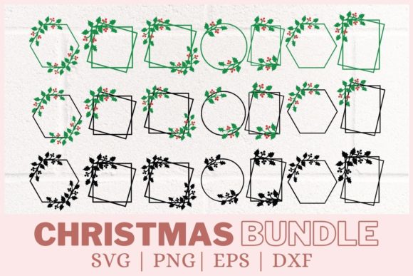 Christmas Wreath Bundle: A Festive Addition for Local Business Graphics