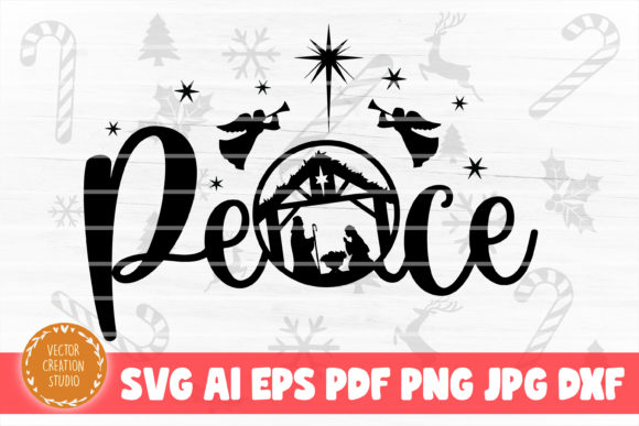 Crafting Christmas Cheer: Peace Nativity Graphics