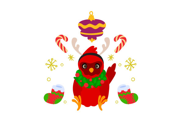 Festive Bird: A Charming Addition to Christmas Crafts