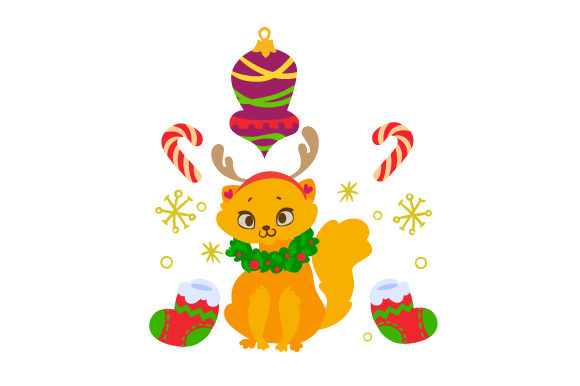 Festive Cat: A Charming Addition for Christmas Crafts