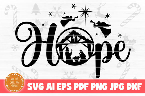 Hope Nativity Scene Christmas SVG: A Graphics Essential for Crafts