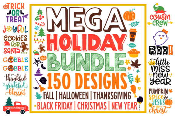 Mega Holiday Bundle: A Must-Have for Crafters and Graphics